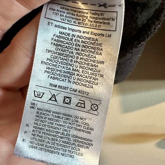 Adidas Black Crewneck Sweatshirt, Medium - Picture 6 of 6